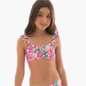 Maaji Girls Zinnia Tigerlily Bikini Top